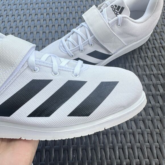 Adidas Powerlift 4 Men\'s Athletic Shoes White Black BC0347 Size 14 main image 11